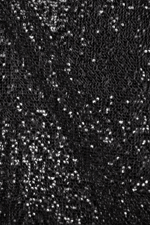 Stretch sequin fabric — black