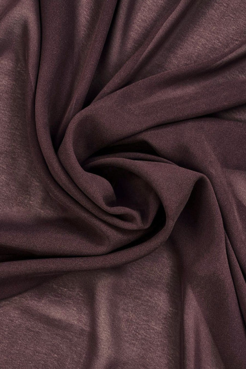 Gazar léger en soie bordeaux-aubergine SOLDES