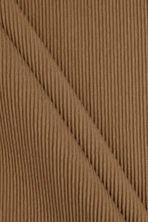 Tissu manteau en laine gaufrée couleur chameau