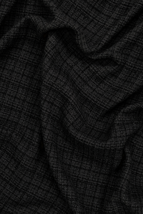 Chanel-style fabric, black
