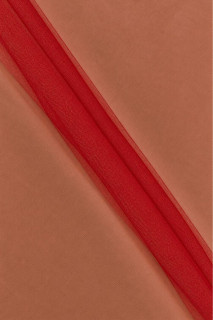 Zachte tulle mesh rood