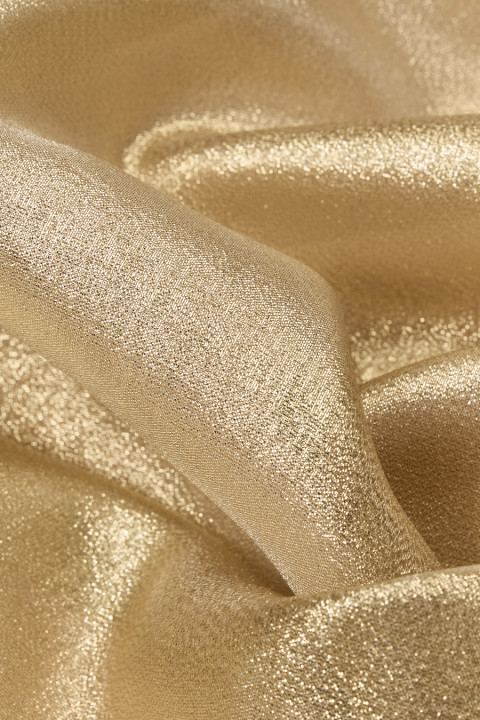 Gold polyester organza