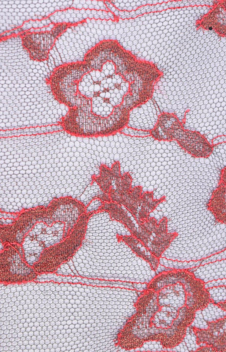Burgundy-pink lace
