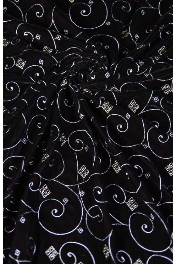 Welur haftowany- tkanina