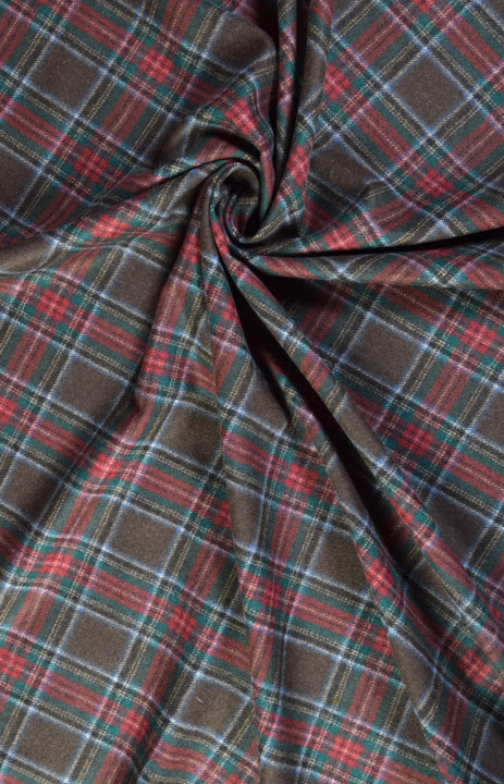 Plaid costume wool