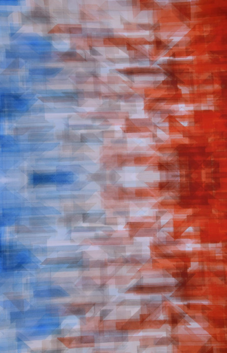 Krepa jedwabna cieniowana KUPON 120cm