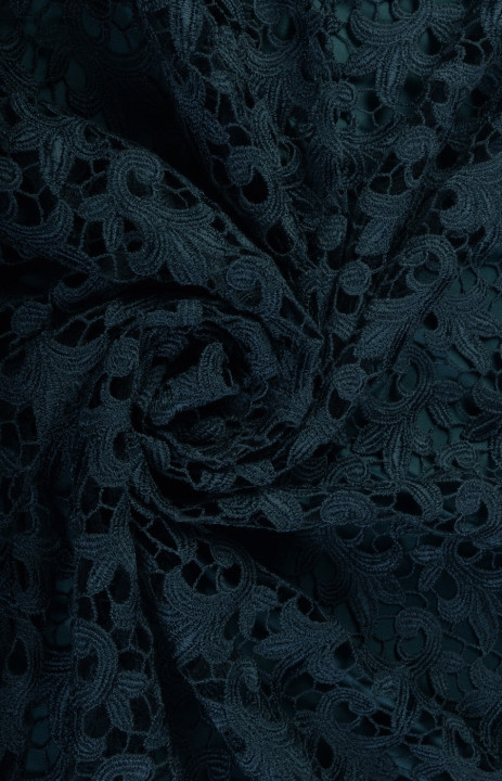 Guipure lace dark turquoise COUPON 100cm