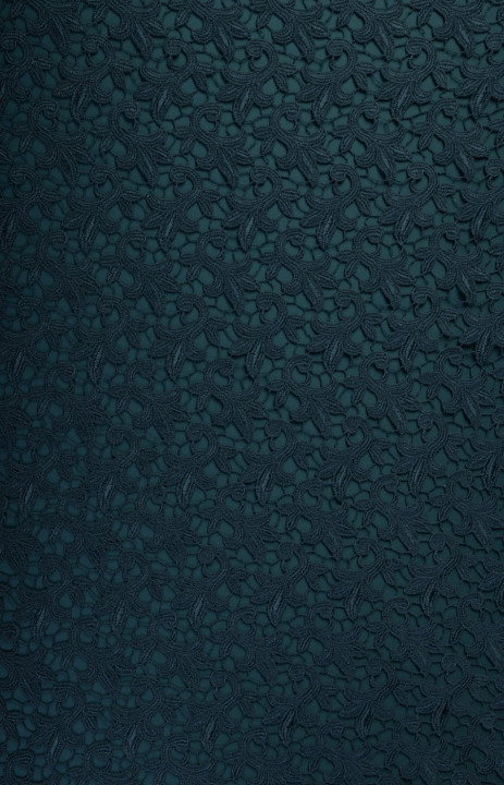Guipure lace dark turquoise COUPON 100cm