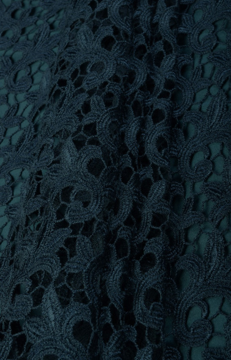 Guipure lace dark turquoise COUPON 100cm