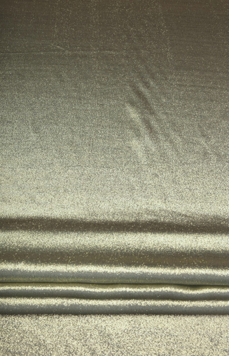 Silk with lurex golden-mint