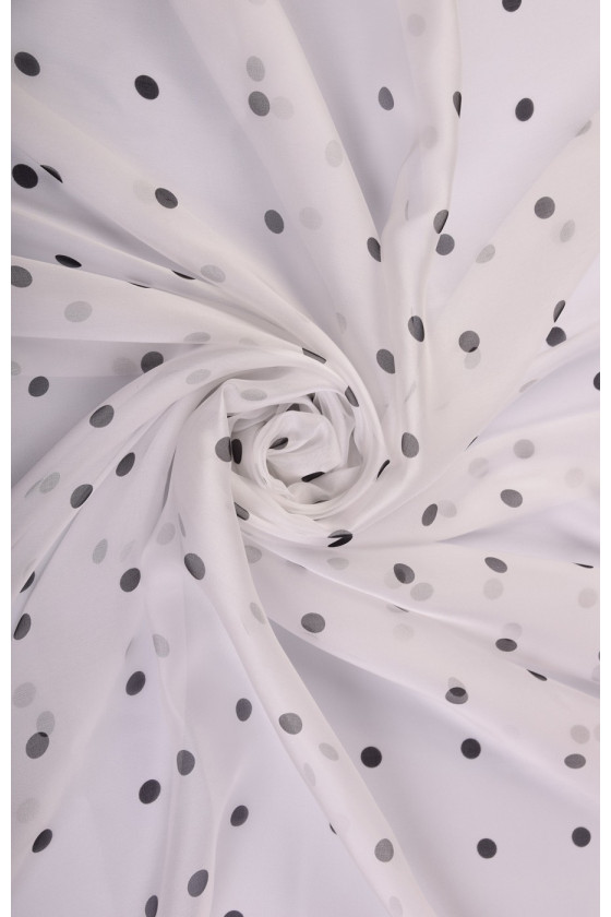 Jedwabny muślin w groszki...