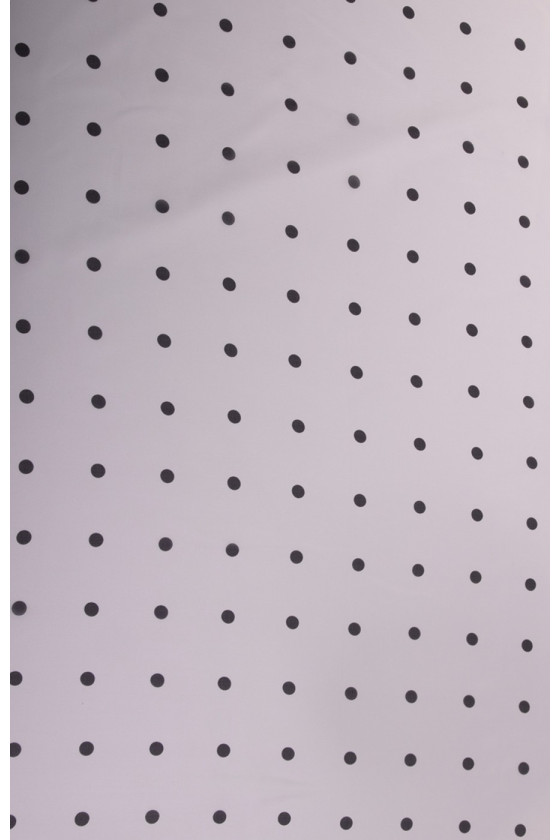 Jedwabny muślin w groszki KUPON 80cm