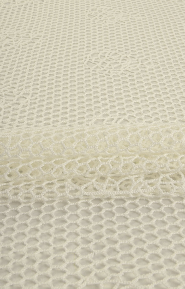 Ecru mesh lace COUPON 100 cm