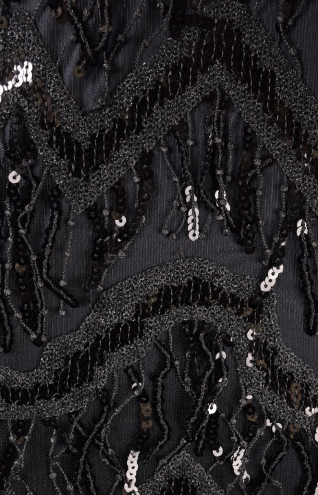 Tulle embroidered with sequins