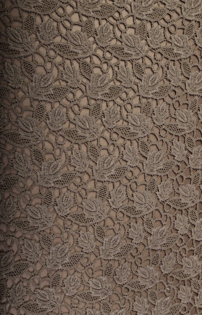 Guipure lace brown COUPON 70cm