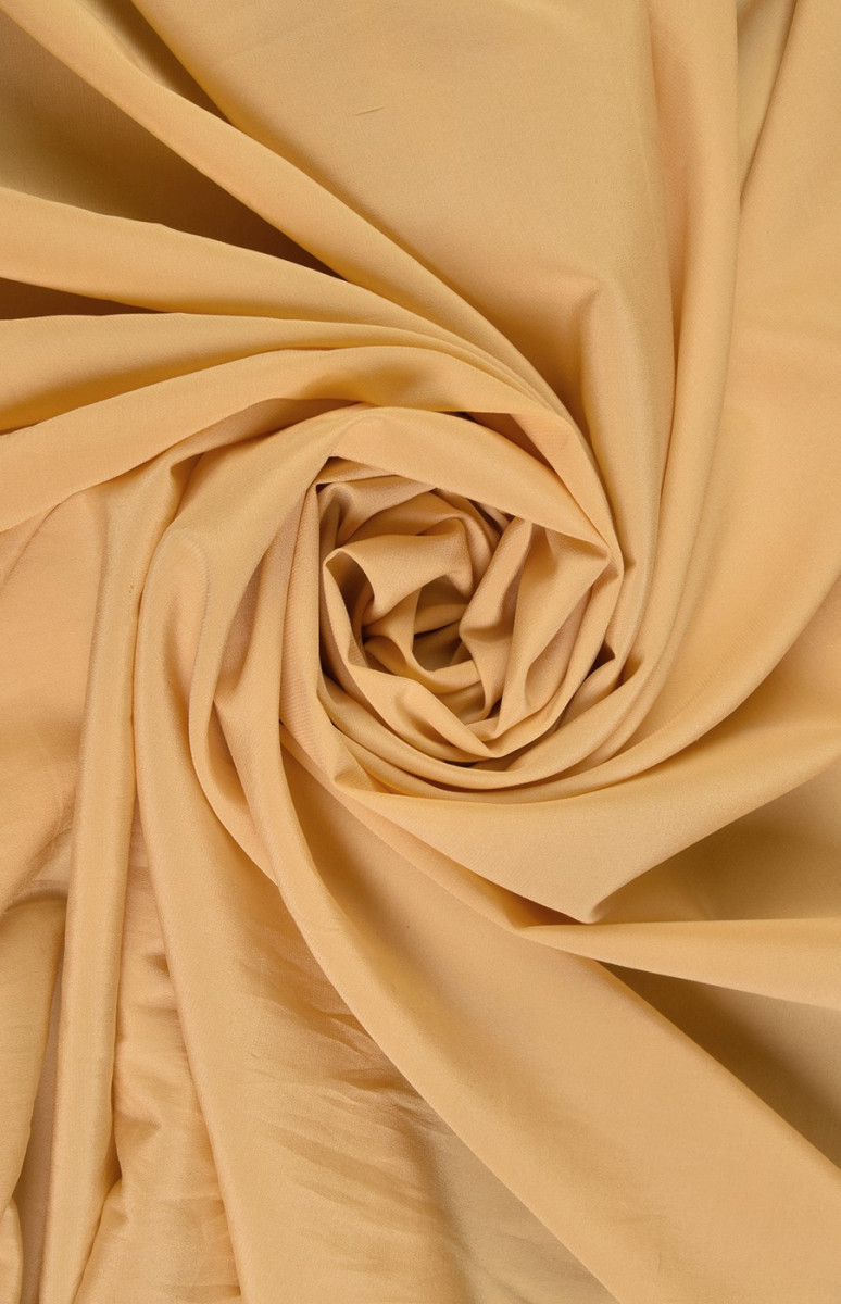 Silk elastic yellow crepe 1 m wide