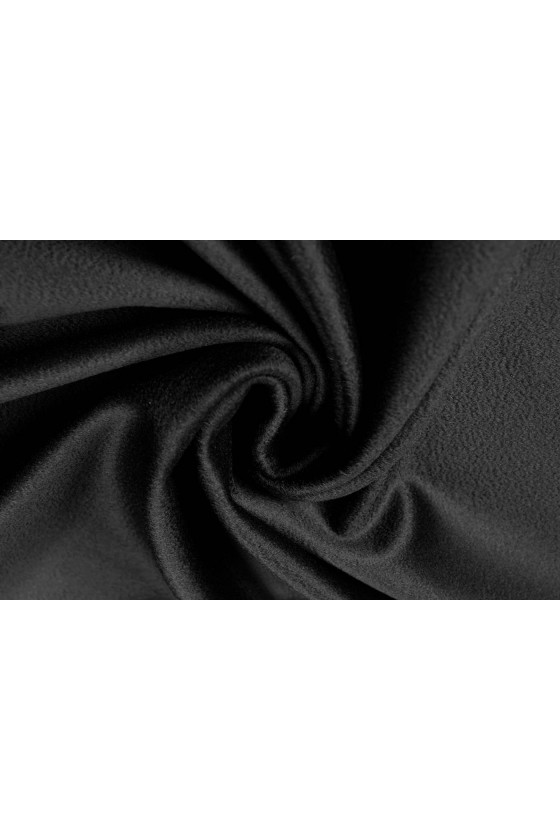 Tkanina płaszczowa wełna z kaszmirem czarna