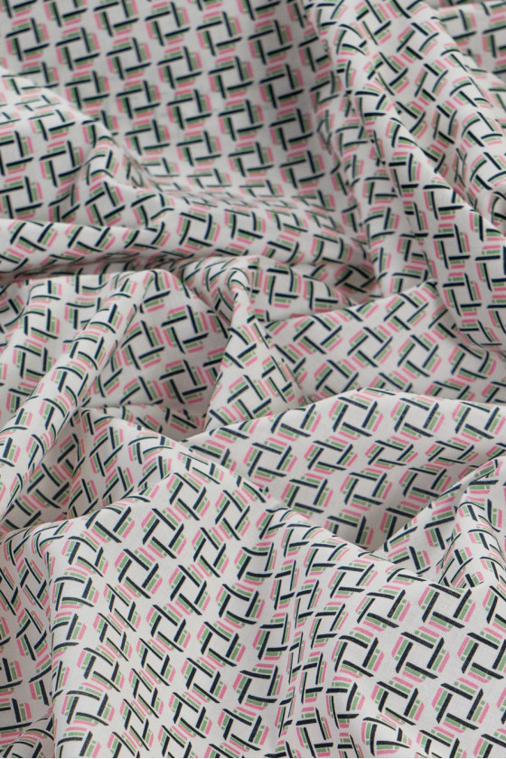Bawełna koszulowa w kolorowy wzorek