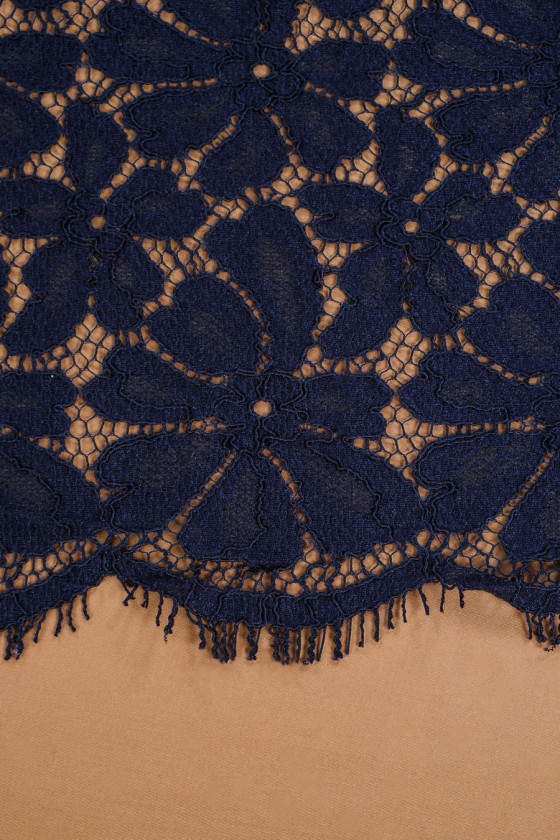 Navy lace