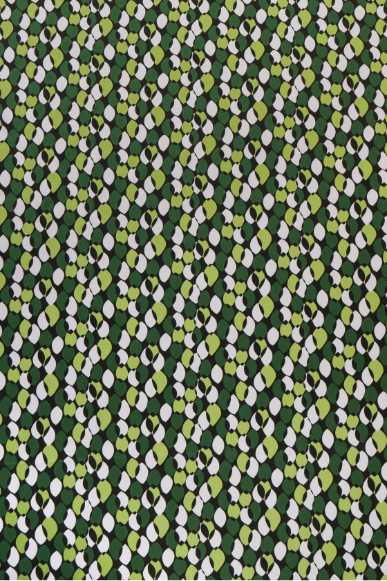 Bawełna w biało-zielone łezki