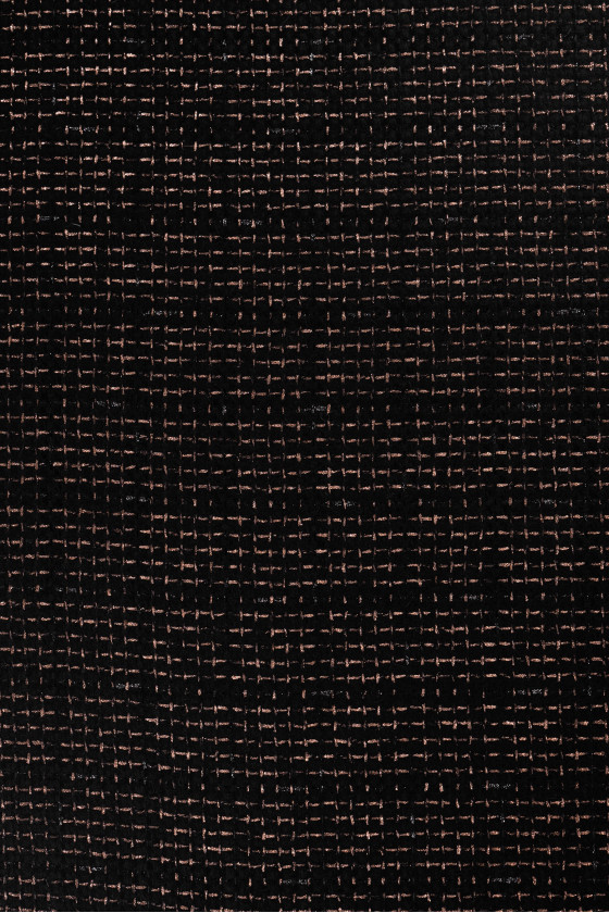 Tkanina typu chanel czarno-miedziana