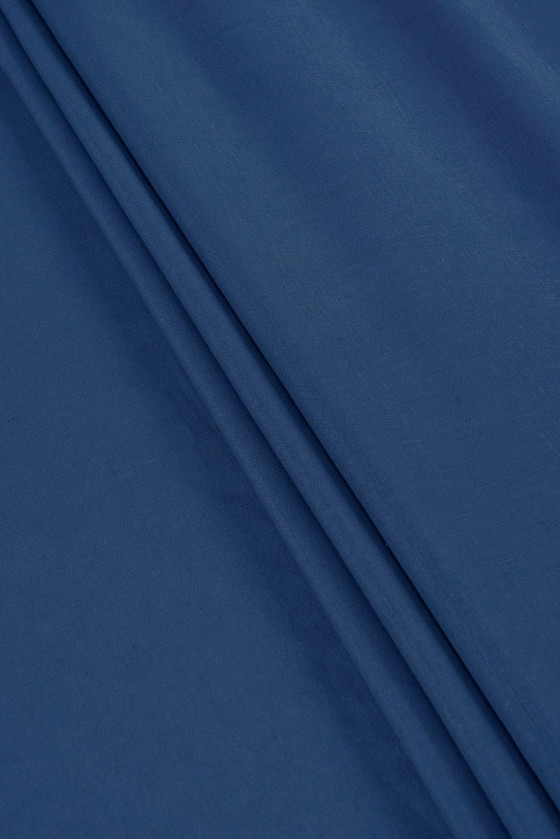 Natural linen - dark blue