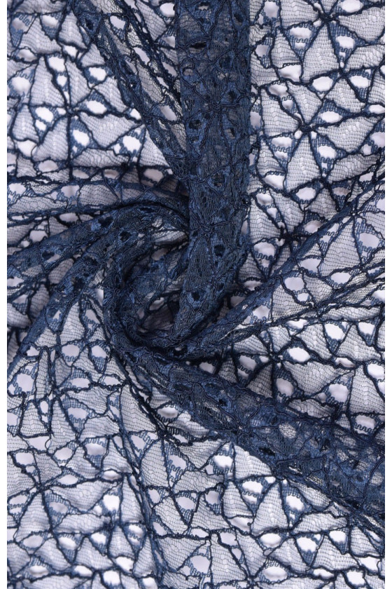 Narrow navy lace