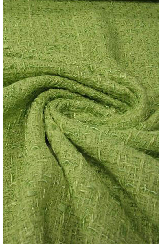 Tkanina typu chanel zielona