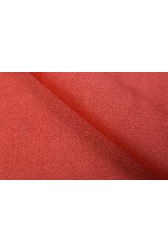 Tkanina płaszczowa wełna z kaszmirem czerwona